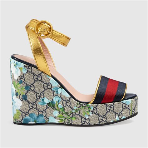 gucci womens wedge sandals|gucci espadrilles wedges.